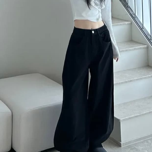미오 와이드 코튼 팬츠
