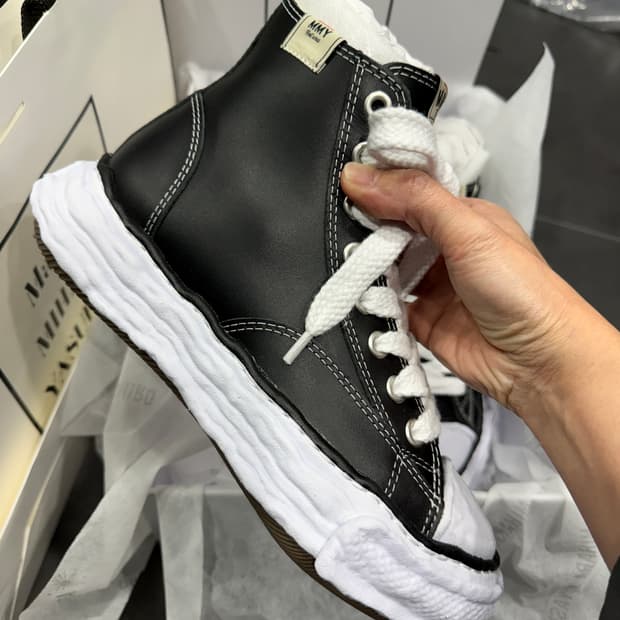 메종미하라야스히로 피터슨 하이탑 38 (가죽/남여공용)