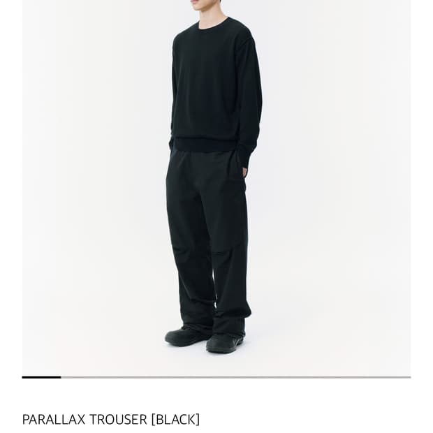 산산기어 PARALLAX TROUSER black (1)