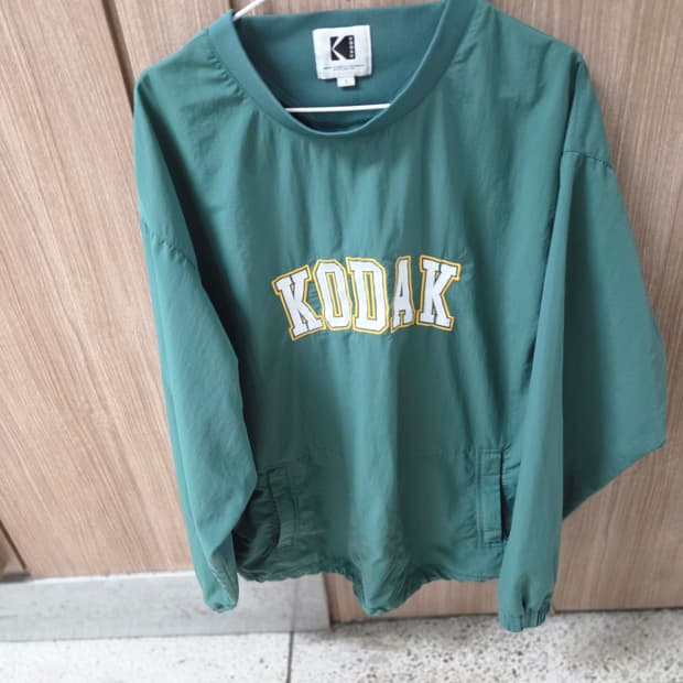 코닥 KODAK 그린 아노락 풀오버