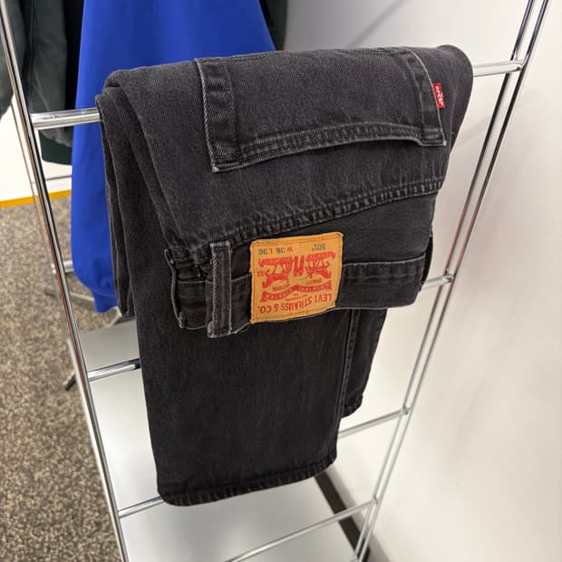 리바이스 501 스트레이트 블랙진 (36)