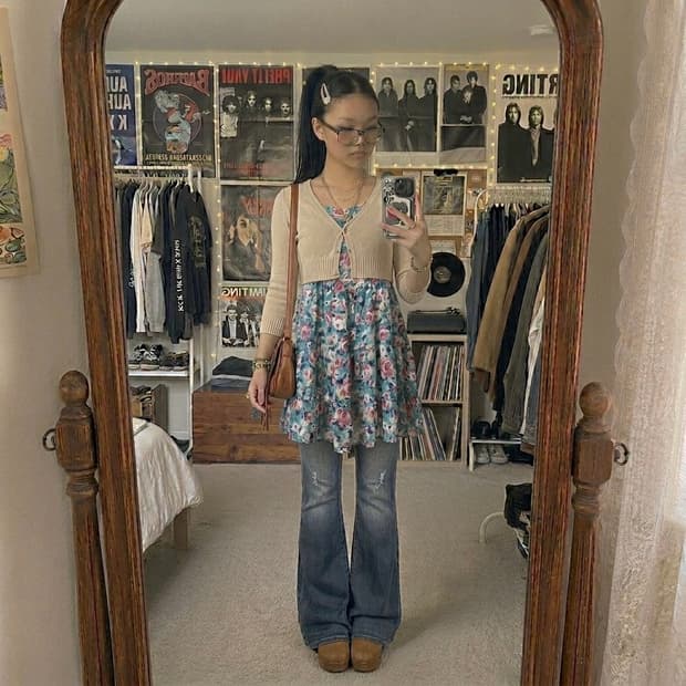 베이비돌 티어드 원피스