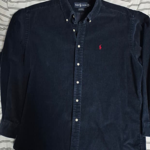 폴로랄프로렌 헤비 코듀로이 셔츠 네이비 L
