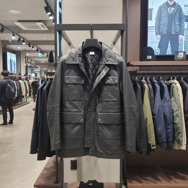 C.P. COMPANY 고트스킨 레더 필드 자켓  클래식의 정석(105)