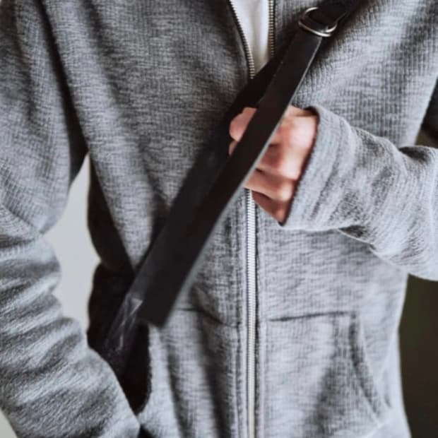 (3) 모노프리베 텍스쳐 후드집업 그레이