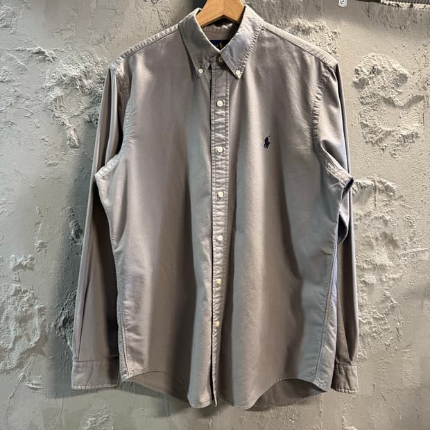 M 폴로랄프로렌 POLO 클래식핏 버튼다운 셔츠 그레이