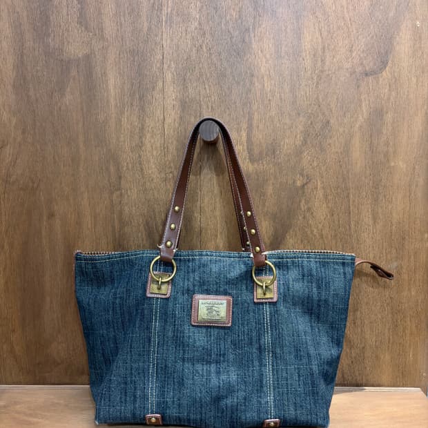 버버리 블루라벨 데님 토트백