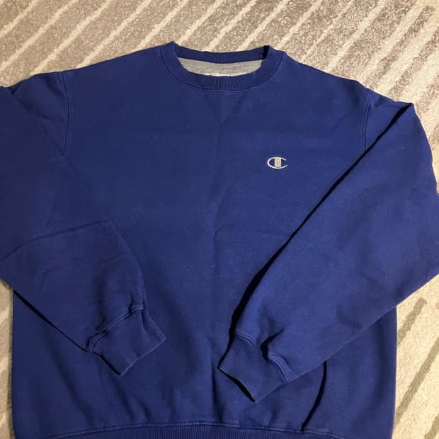 챔피온 맨투맨 스웻셔츠 블루 M