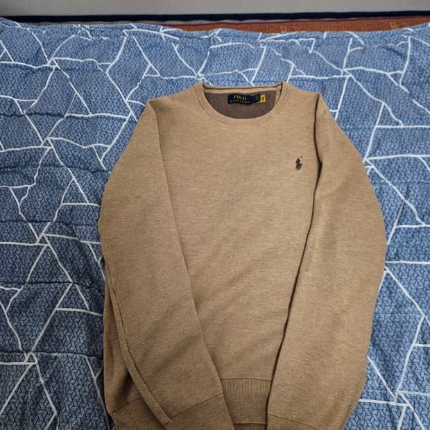 23fw 폴로 남성 코튼 메쉬(와플) 크루넥 니트 스웨터