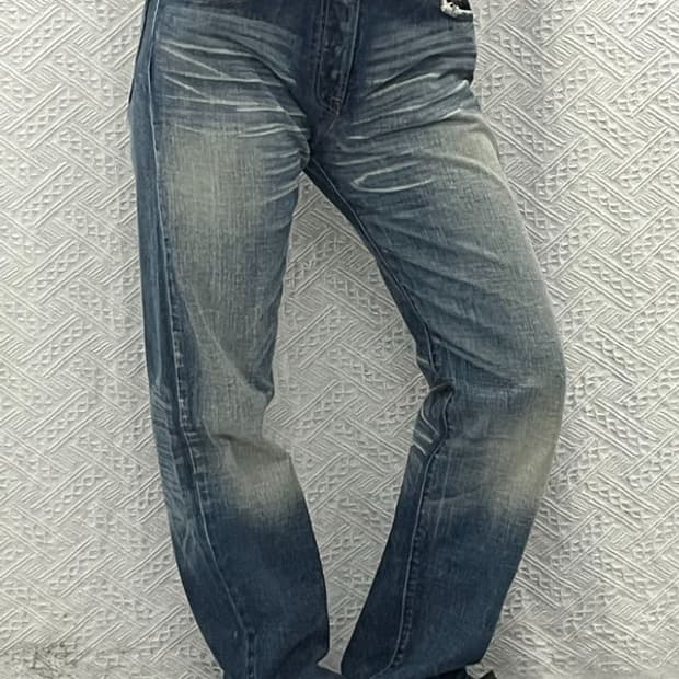 리바이스 501 올드스쿨 빈티지 데님 워싱 팬츠 28인치 C06472