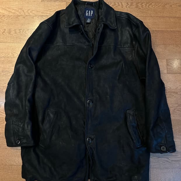 [XXL] 90s 올드갭(Old Gap) 레더 카코트