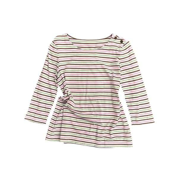 Multi Stripe 7 Sleeve T Shirt
