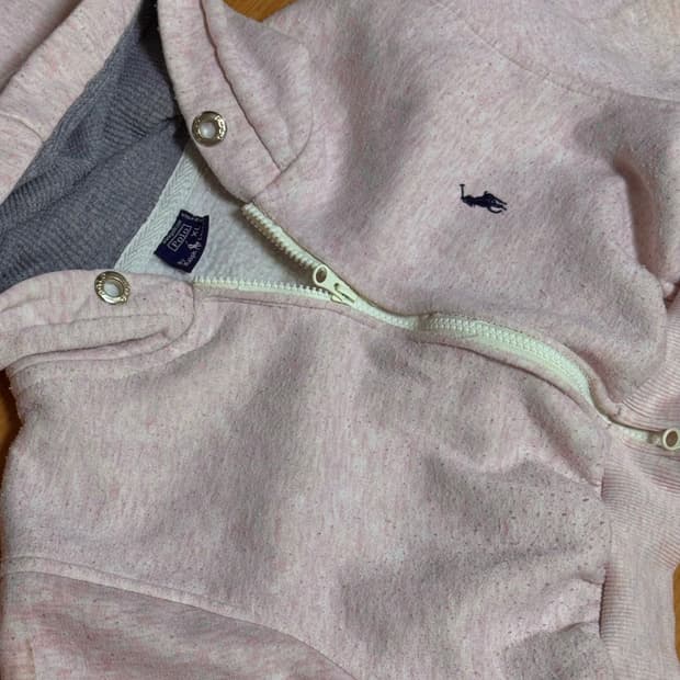 국내유일매물) 폴로 정품 딸기우유 커스텀 후드집업