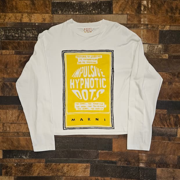 마르니 롱슬리브 크롭 티셔츠 