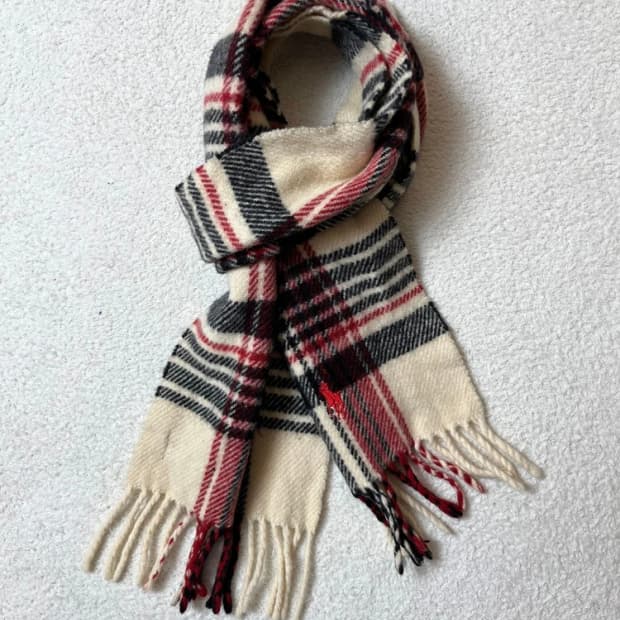 폴로 랄프로렌 램스울 체크 목도리 A1675