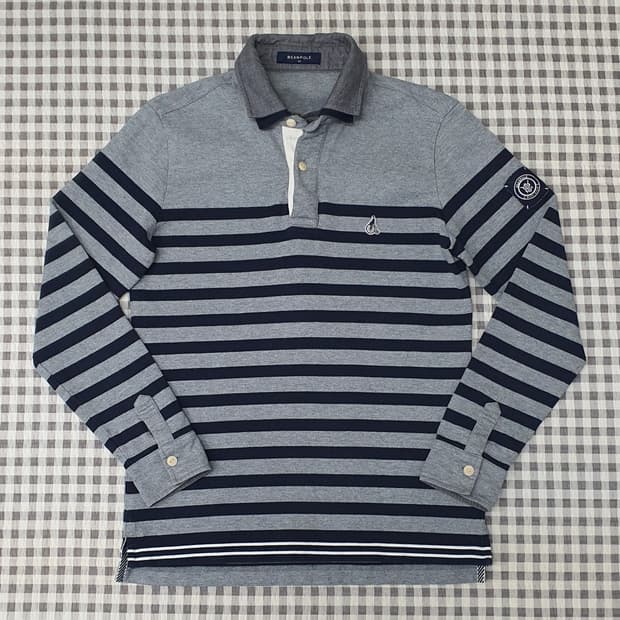 빈폴 스트라이프 긴소매 카라티 남자95