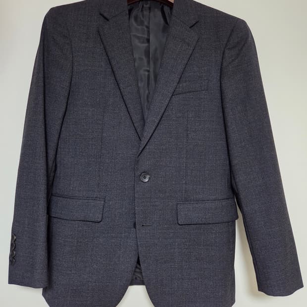 타운젠트 차콜그레이 체크패턴 정장 95사이즈