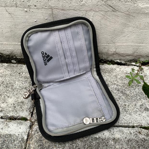 (빈티지)Adidas 아디다스 유광 에나멜 지퍼 월렛