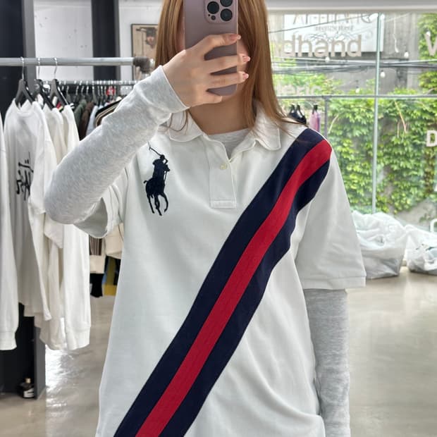 폴로랄프로렌 빅포니 PK반팔티 화이트