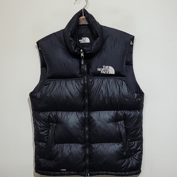 (95) 노스페이스 눕시 패딩조끼 블랙 거위털 700 구스다운 베스트 