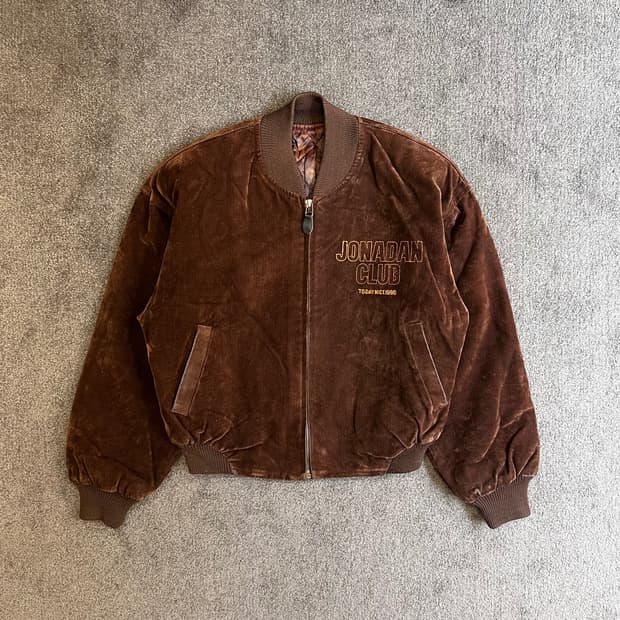 JONADAN CLUB 벨벳 봄버 자켓