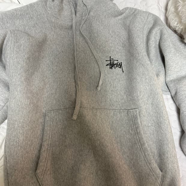 스투시 후드티 그레이 