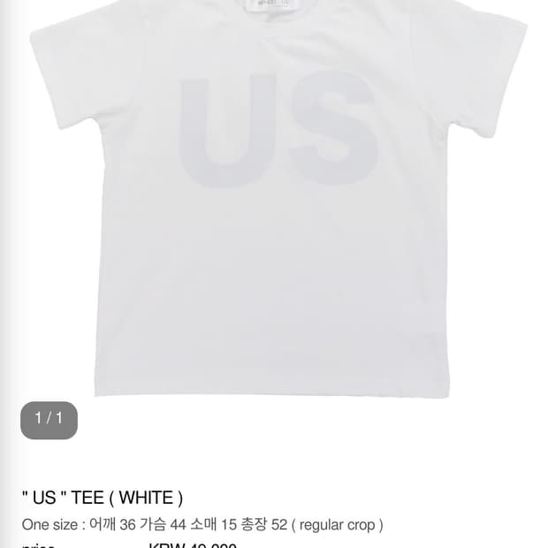 Miyhoo US TEE WHITE 미와이후 어스티 화이트