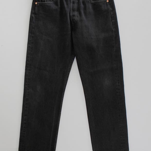 90s Levis 501 Black Denim, US Made 32x30