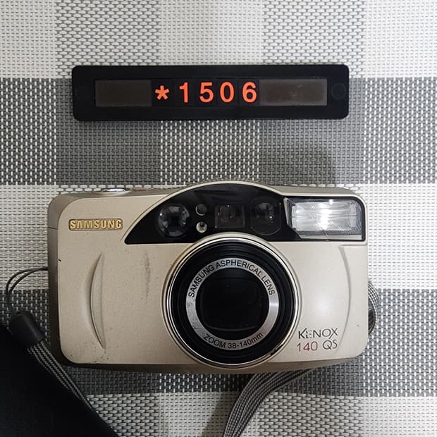 삼성캐녹스 140 QS 필름카메라 파우치포함