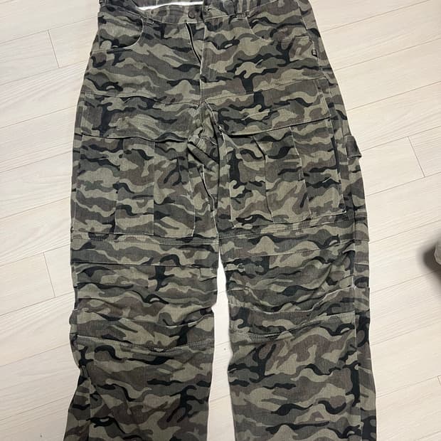 아이돈워너셀 카모팬츠1사이즈