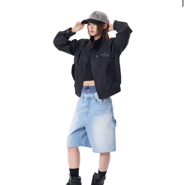 아캄 하이넥 자켓 1사이즈 High-Neck Button Jacket