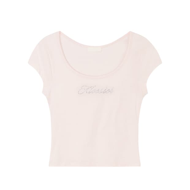 클리시어 glossy gem round top, Pink
