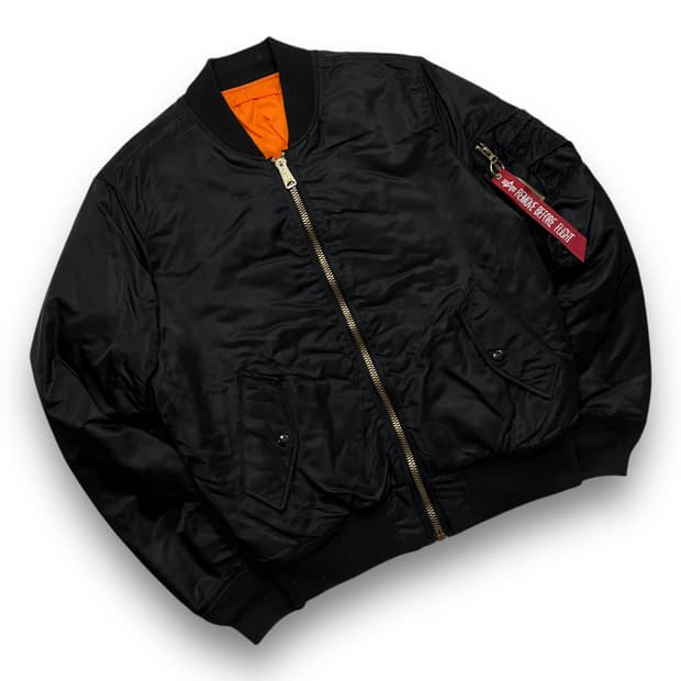 알파 인더스트리 리버시블 Ma-1 다크 슬림 항공점퍼