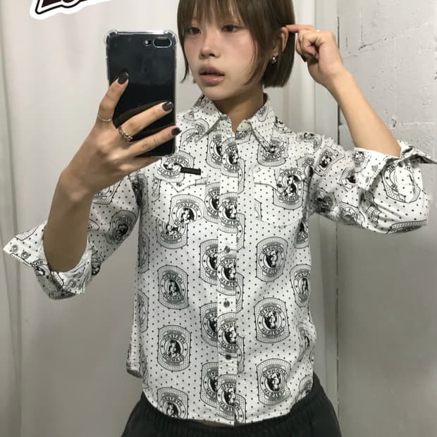 🐻‍❄️히스테릭 글래머 그래픽 패턴 셔츠 🐻‍❄️