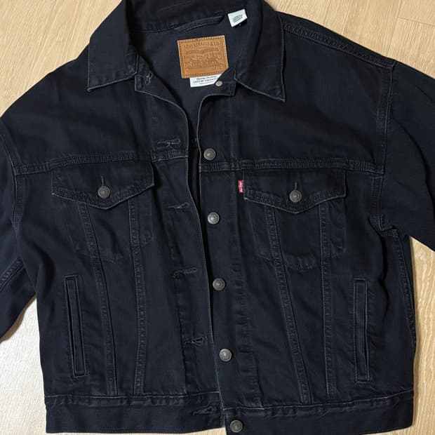 리바이스 흑청 데님 자켓