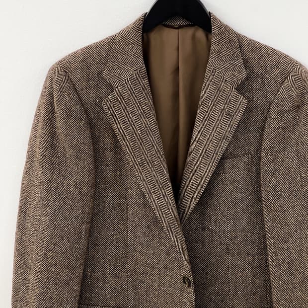 Donegal tweed herringbone jack