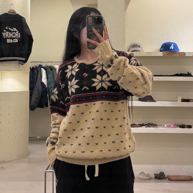 폴로 랄프로렌 노르딕 패턴 울 니트 U801