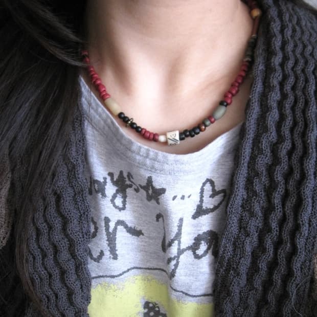 [휘마쿠마] 홍단안 남녀공용 목걸이