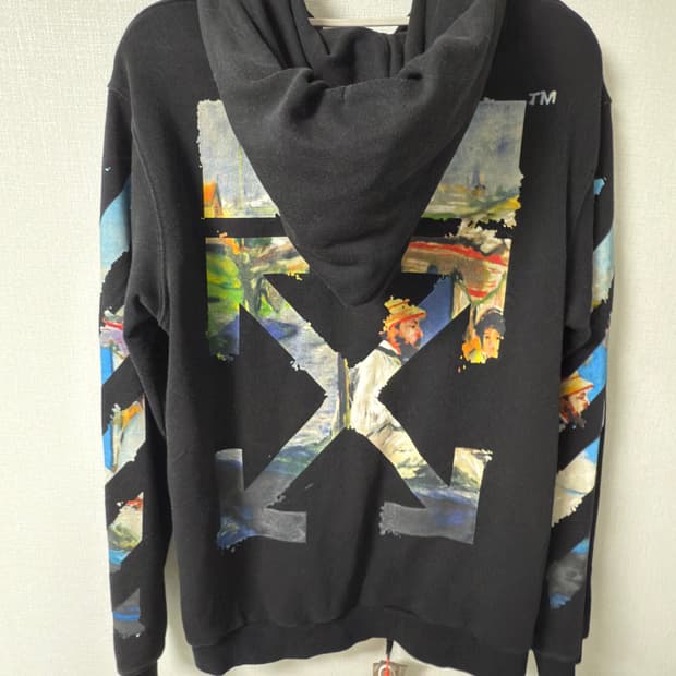 오프화이트 후드티m 판매합니다