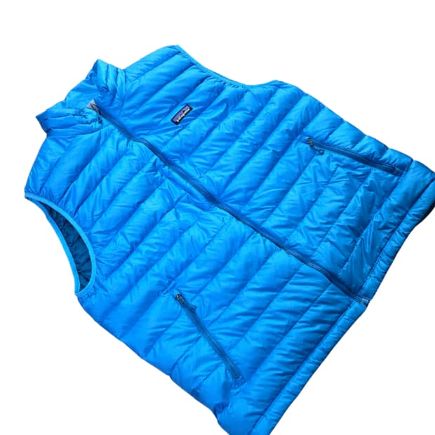 (XL)파타고니아 하늘색 패딩 베스트 sky blue 경량패딩