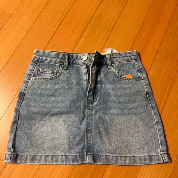 에드모어 데님 미니 스커트 