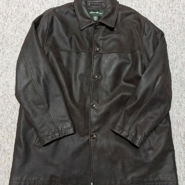 에디바우어90 브라운가죽자켓