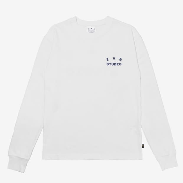 (새상품) 25FW IAB Studio 아이앱 스튜디오 롱슬리브 화이트X