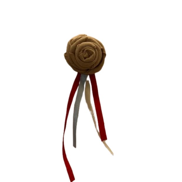 Vintage Rose Ribbon Brooch