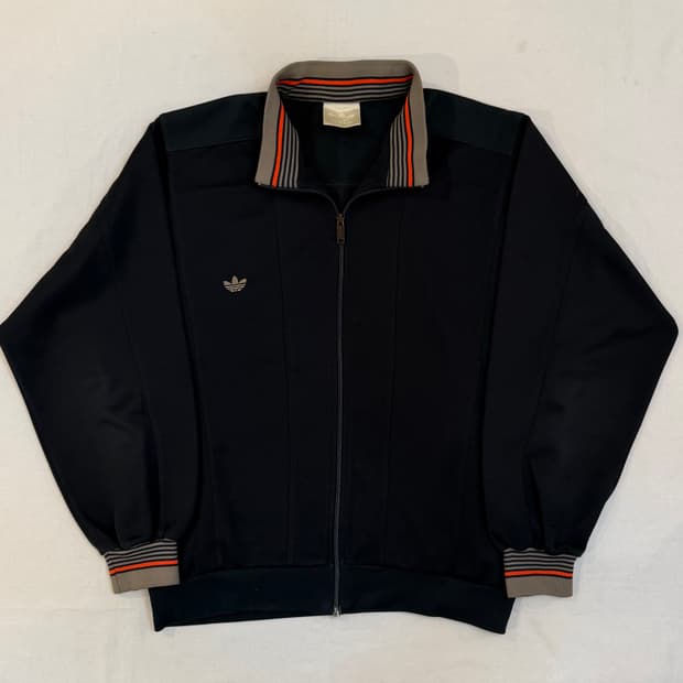 80s 아디다스 대대장 멀티컬러 져지 챠콜 그레이