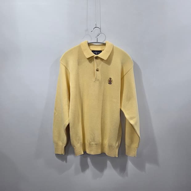 80s 폴로랄프로렌 에스에치 코튼 카라니트 90