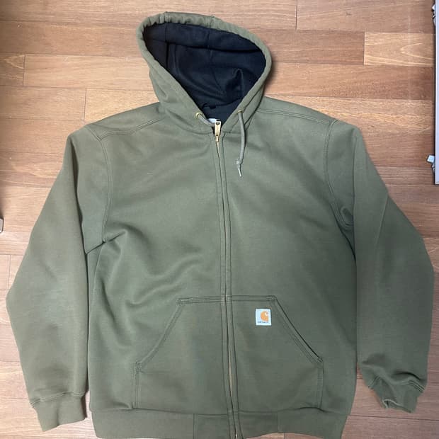 칼하트 써멀 후드집업 카키