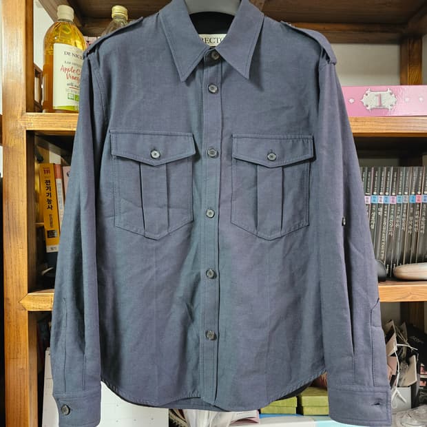 명작!렉토 보헤미안 롤 업 디테일 셔츠 빈티지 네이비 팔아요