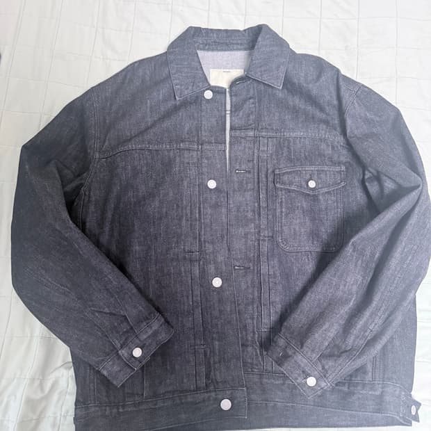 공홈구매)포터리 데님 트러커 자켓 타입1 블랙 3사이즈