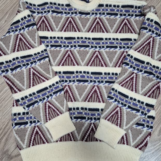 두툼한 울100 니트 xl